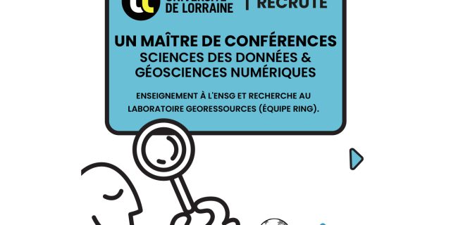 Offre d’emploi – Maître de conférences en Sciences des Données & Géosciences Numériques